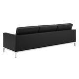 Loft 3 Piece Tufted Upholstered Faux Leather Set by Lefancy