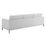 Loft 3 Piece Tufted Upholstered Faux Leather Set by Lefancy
