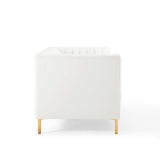 Shift Channel Tufted Performance Velvet Sofa by Lefancy