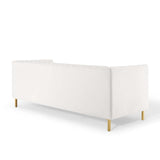 Shift Channel Tufted Performance Velvet Sofa by Lefancy