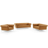 Idyll 3 Piece Upholstered Leather Set by Lefancy