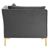 Ardent Performance Velvet Loveseat by Lefancy