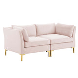 Ardent Performance Velvet Loveseat by Lefancy