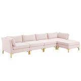 Ardent 5-Piece Performance Velvet Sectional Sofa by Lefancy