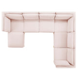 Ardent 7-Piece Performance Velvet Sectional Sofa by Lefancy