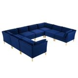 Ardent 8-Piece Performance Velvet Sectional Sofa by Lefancy