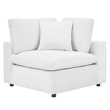 Commix Down Filled Overstuffed Performance Velvet Corner Chair by Lefancy