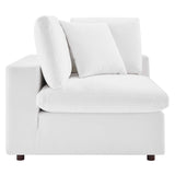 Commix Down Filled Overstuffed Performance Velvet Corner Chair by Lefancy