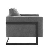Posse Upholstered Fabric Accent Chair by Lefancy