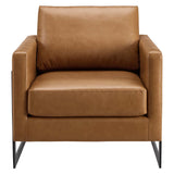 Posse Vegan Leather Accent Chair by Lefancy