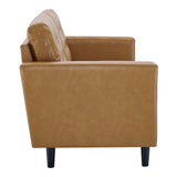 Exalt Tufted Vegan Leather Sofa by Lefancy