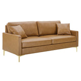 Juliana Vegan Leather Sofa by Lefancy