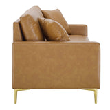 Juliana Vegan Leather Sofa by Lefancy