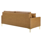Juliana Vegan Leather Sofa by Lefancy