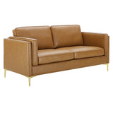 Kaiya Vegan Leather Sofa by Lefancy