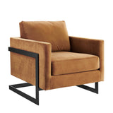 Posse Performance Velvet Accent Chair by Lefancy