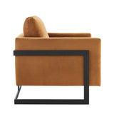 Posse Performance Velvet Accent Chair by Lefancy