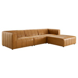 Bartlett 4-Piece Vegan Leather Sectional Sofa by Lefancy