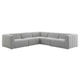 Bartlett 5-Piece Upholstered Fabric Sectional Sofa by Lefancy