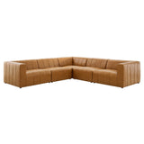 Bartlett 5-Piece Vegan Leather Sectional Sofa by Lefancy