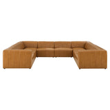 Bartlett 8-Piece Vegan Leather Sectional Sofa by Lefancy