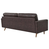 Valour 81" Leather Sofa by Lefancy