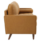 Valour 81" Leather Sofa by Lefancy
