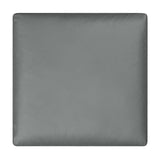 Commix Down Filled Overstuffed Vegan Leather Ottoman by Lefancy