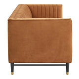 Devote Channel Tufted Performance Velvet Sofa by Lefancy