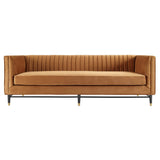 Devote Channel Tufted Performance Velvet Sofa by Lefancy