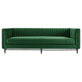 Devote Channel Tufted Performance Velvet Sofa by Lefancy