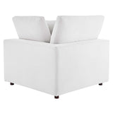 Commix Down Filled Overstuffed Performance Velvet 3-Seater Sofa by Lefancy