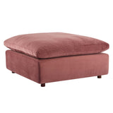 Commix 4-Piece Down Filled Overstuffed Performance Velvet Sectional Sofa by Lefancy