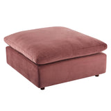 Commix 4-Piece Down Filled Overstuffed Performance Velvet Sectional Sofa by Lefancy