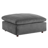 Commix 4-Piece Down Filled Overstuffed Performance Velvet Sectional Sofa by Lefancy