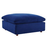 Commix 4-Piece Down Filled Overstuffed Performance Velvet Sectional Sofa by Lefancy