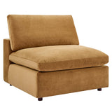 Commix 5-Piece Down Filled Overstuffed Performance Velvet Sectional Sofa by Lefancy