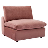 Commix 5-Piece Down Filled Overstuffed Performance Velvet Sectional Sofa by Lefancy