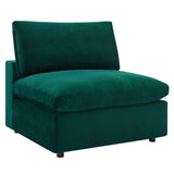 Commix 5-Piece Down Filled Overstuffed Performance Velvet Sectional Sofa by Lefancy