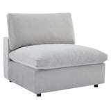 Commix 5-Piece Down Filled Overstuffed Performance Velvet Sectional Sofa by Lefancy