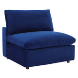 Commix 5-Piece Down Filled Overstuffed Performance Velvet Sectional Sofa by Lefancy