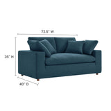 Commix Down Filled Overstuffed Loveseat by Lefancy
