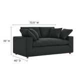 Commix Down Filled Overstuffed Loveseat by Lefancy