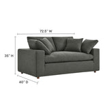 Commix Down Filled Overstuffed Loveseat by Lefancy