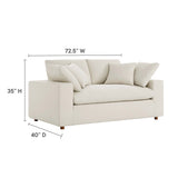Commix Down Filled Overstuffed Loveseat by Lefancy