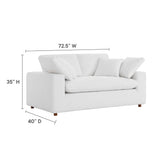 Commix Down Filled Overstuffed Loveseat by Lefancy