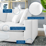 Commix 6-Piece Down Filled Overstuffed Vegan Leather Sectional Sofa by Lefancy