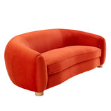 Abundant Performance Velvet Sofa by Lefancy