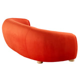 Abundant Performance Velvet Sofa by Lefancy