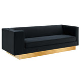 Eminence Upholstered Performance Velvet Sofa by Lefancy